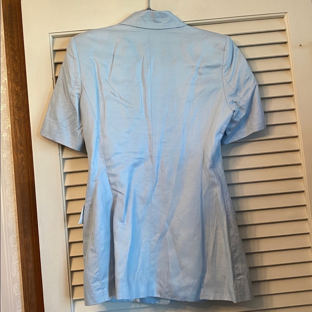 NWT Zara Short sleeve blue blazer M $99 - Picture 7 of 10
